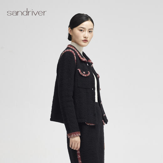 西藏羊绒小香风外套SJF96W230N 商品图3