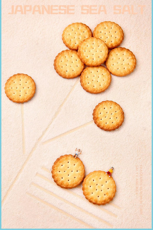 百草味小圆饼干100g（海盐味）*2 商品图2