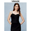 VIMAGE纬漫纪秋冬季新款时尚修身百搭显瘦吊带短上衣V2213836 商品缩略图5