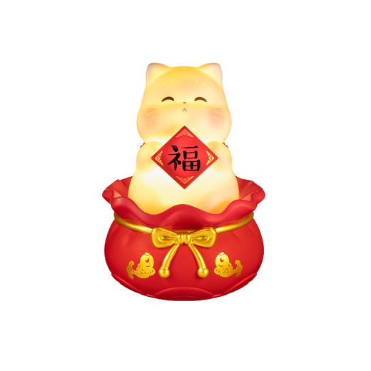 【故宫家居】故宫猫福袋小夜灯收纳摆件文创新年本命年生日礼物 商品图5