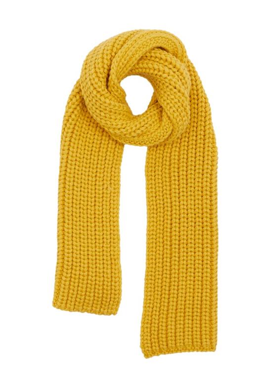 SUMMER & SAGE 黄色粗棒针织围巾 5572 商品图1