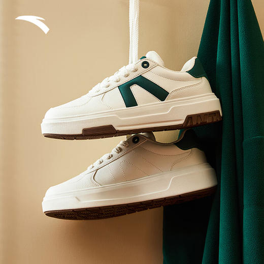 安踏A道丨低帮板鞋男冬季小白鞋运动鞋男鞋112448023 商品图3