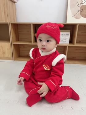 🎈婴儿拜年服秋冬保暖连体衣