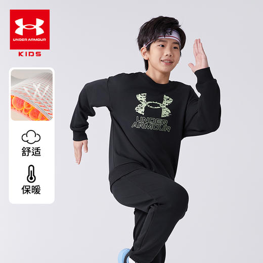 【130-170】Under Armour安德玛男女童【加绒】套头卫衣 244103110 商品图0