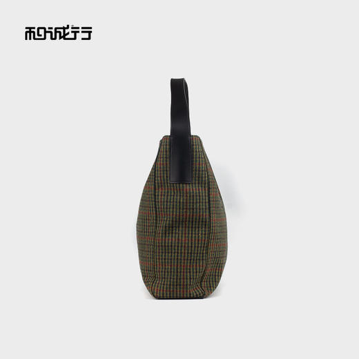 和诚行 2024新款毛呢大容量托特包时尚千鸟格纹单肩腋下包3920042 商品图2
