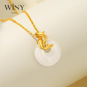 Winy999足银锦鲤伴游项链送女友闺蜜节日生日礼物