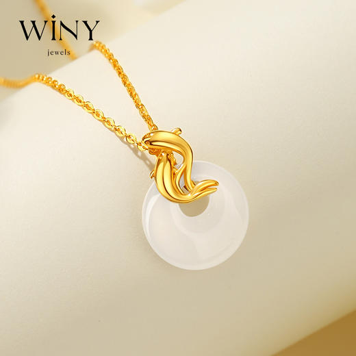 Winy999足银锦鲤伴游项链送女友闺蜜节日生日礼物 商品图0