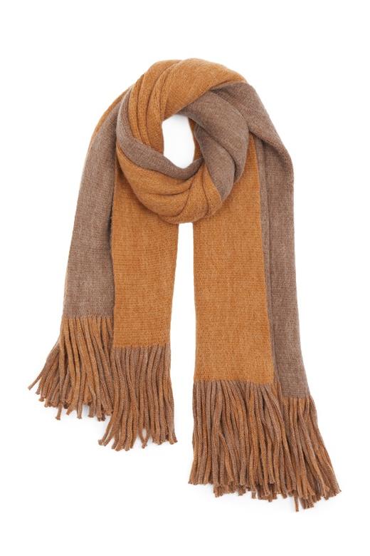 AVA 拼色流苏防寒围巾 5628 商品图1