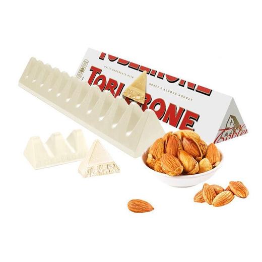 瑞士三角 白巧克力含蜂蜜及巴旦木糖 100g/条 商品图0