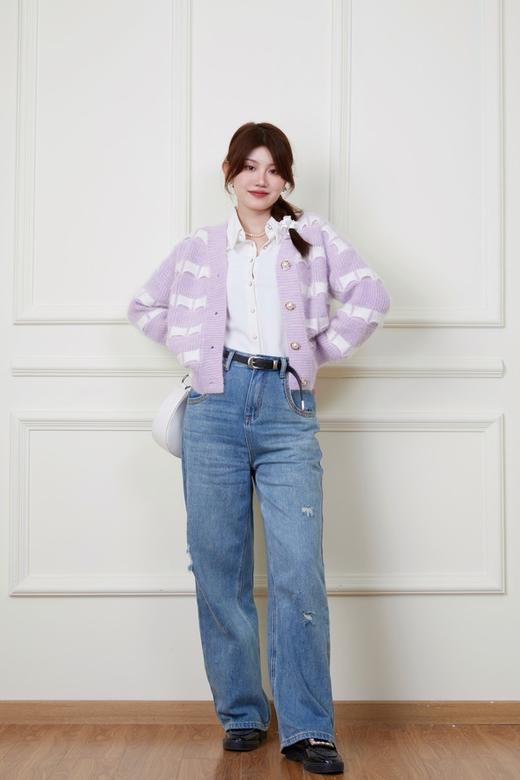 amadella 时尚撞色针织外套 19202 商品图3