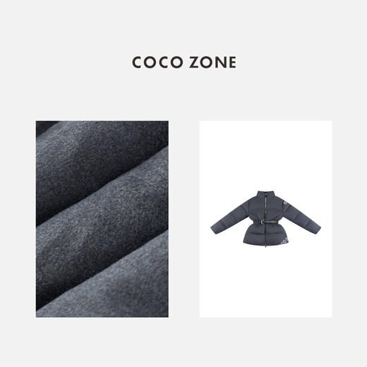 COCO ZONE 90鹅绒立领高级感收腰羽绒服CC2D2501 商品图2