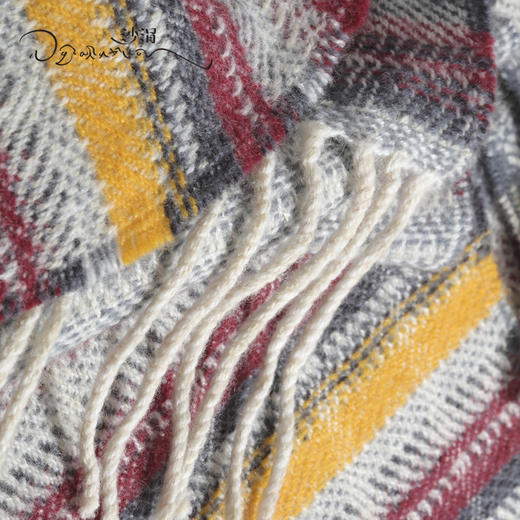 西藏萨迦手工氆氇羊绒斗篷SJF96P762N 商品图3