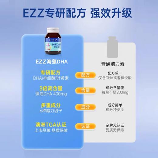 【保税】EZZ DHA 海藻油胶囊60粒/瓶 商品图3