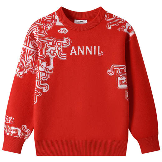 男童圆领长袖针织衫春季新款安奈儿童装EB514007 商品图5