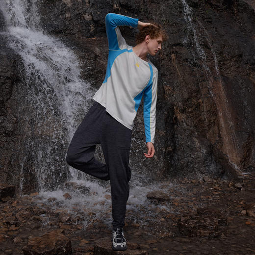 【成人拼色圆领衫】Turdus成人男女拼色圆领衫 长袖T恤 商品图3