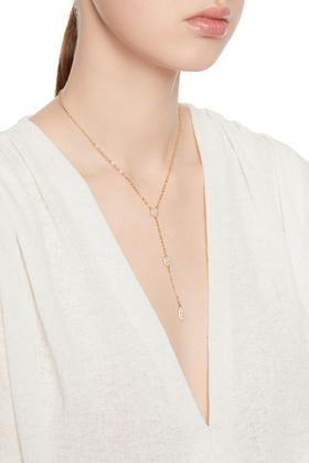 OCTAVIA 锆石吊坠Y字形长项链 6309