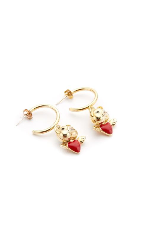 Pop Pinky 金猪爱心拼色耳环 5779 商品图2