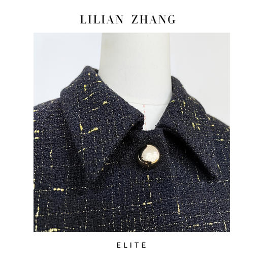 E-定制—收藏级—“时尚轮回”——轻奢风—Aline中长款高级大衣 2406010 商品图2