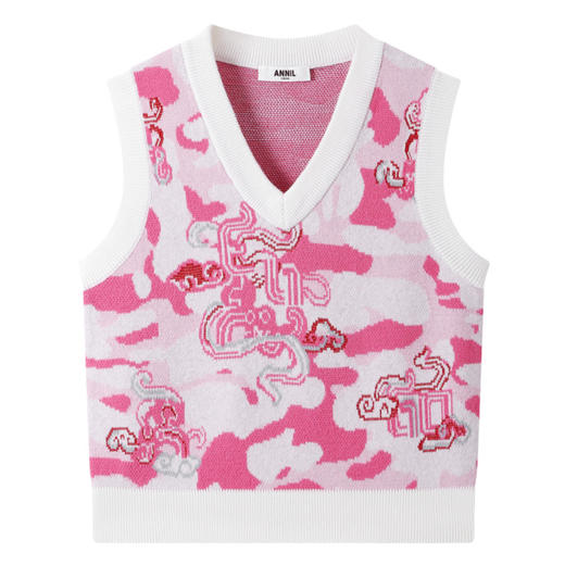 女童针织背心春季新款安奈儿童装EG512001 商品图6