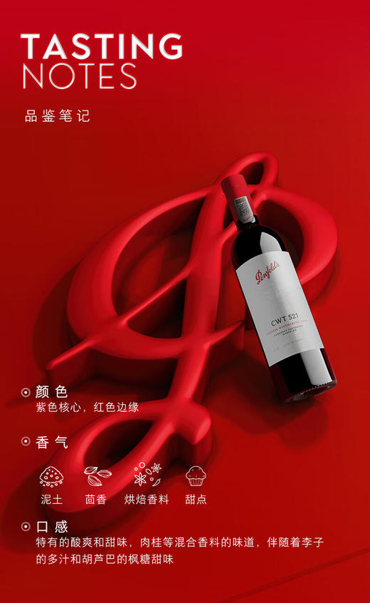 [正品行货]Penfolds 奔富 CWT 521-红酒-不含包装 商品图2