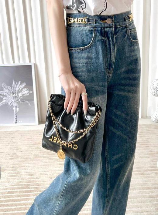 香奈儿-23s春夏系列Antibazp皮mini22Bag黑金（HH） 商品图2
