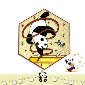 运动系列-萌熊体操冰箱贴/徽章