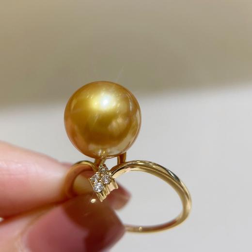 钻石菲律宾金珠戒指 10.9mm 商品图2