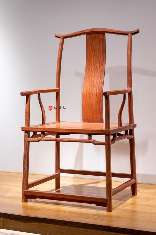红桥红  家具严选  缅甸花梨（大果紫檀）【经典 四出头八角 官帽椅】 商品图1