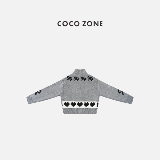 COCO ZONE 秋冬设计感立领针织衫牛角扣开衫上衣CC2C2257 商品图1