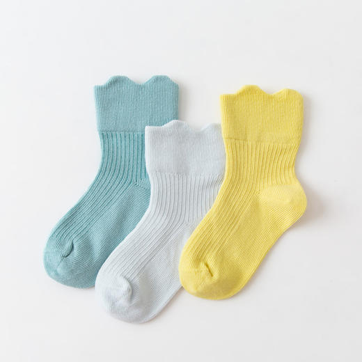 【3双装】迷你巴拉男童女童春款棉弹透气袜子宝宝可爱造型袜 商品图2