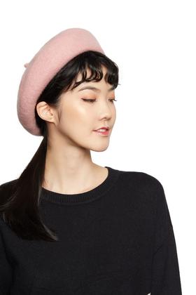 OCTAVIA 粉色羊毛贝雷帽 5654