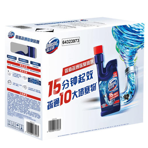 MM 山姆 蓝多霸 管道疏通除臭啫喱 500g*6 商品图2