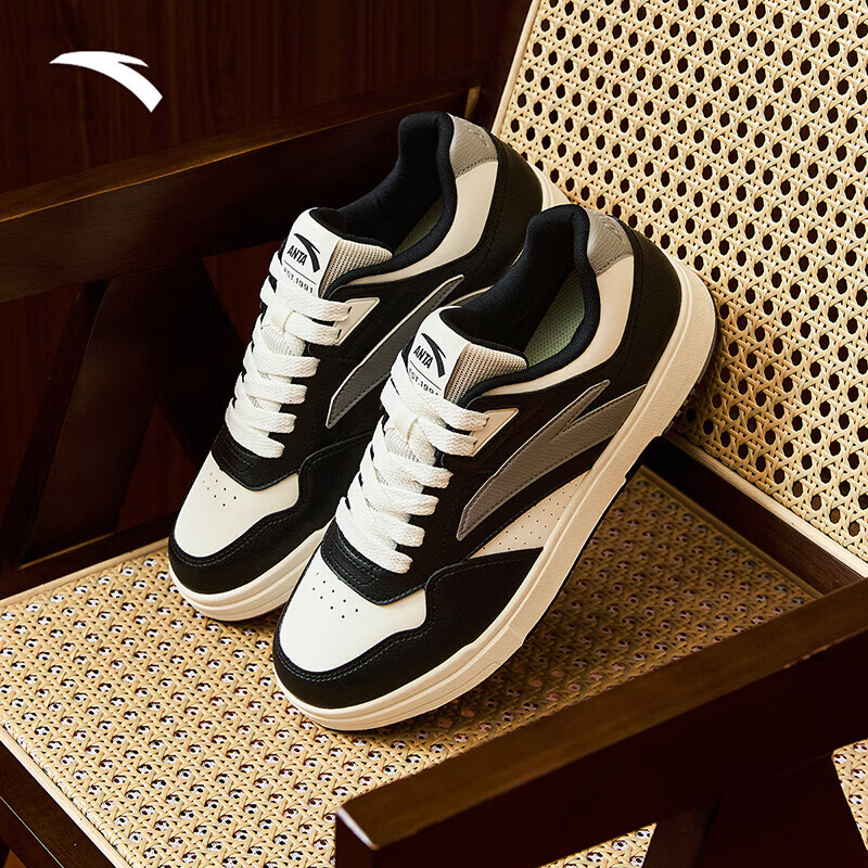 安踏男鞋街顽GZ丨板鞋秋季新款百搭小白鞋厚底增高运动鞋112448011