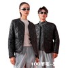 情侣款绗缝轻暖三防羊毛长袖外套防风/防水/防污秋冬羊毛保暖衣男女同款黑色外套轻薄休闲夹克 商品缩略图4