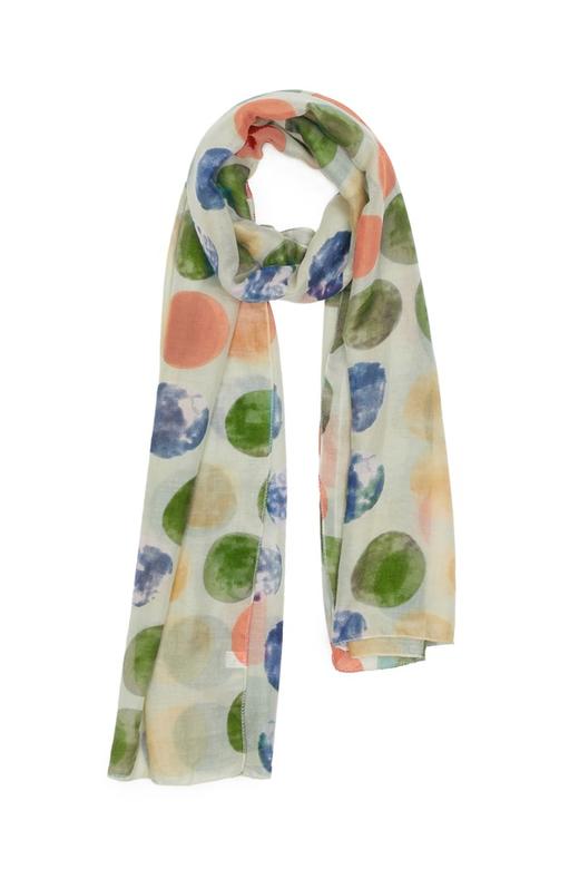 AVA 笔触印花复古围巾 6306 商品图1