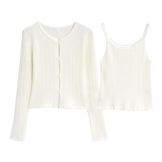 IEF/爱依服2025上衣 秋季 法式温柔小女人气质百搭毛织两件套A8828 商品图5