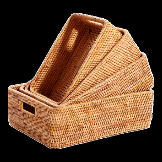 【4种规格可选】娜家天然手工藤编收纳筐 商品图8