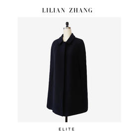 E—定制—“时尚轮回”——轻奢名媛——复古A摆中长羊毛斗篷 2405017