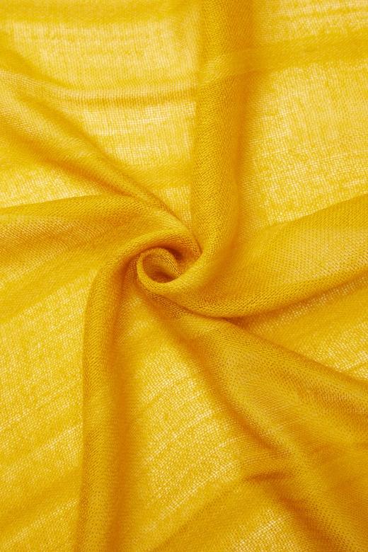 SUMMER & SAGE 黄色防风流苏围巾 6175 商品图3