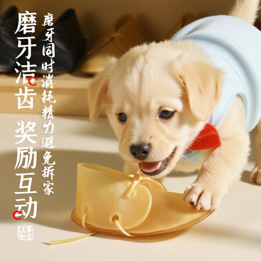 狗狗零食磨牙棒牛皮鞋子宠物泰迪金毛幼犬小大型犬柯基法斗耐咬胶 商品图2