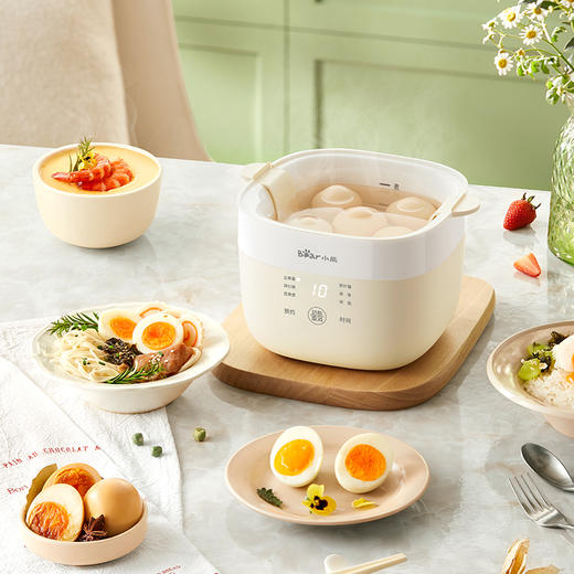 小熊煮蛋器 ZDQ-Q05E3-P01 米黄色 蛋架 商品图2