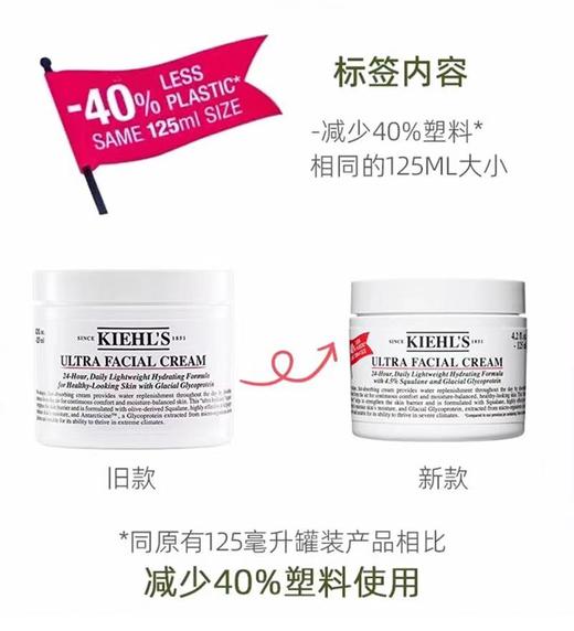 【新版】科颜氏（Kiehl's）第4代新款保湿面霜 125ml  MZ 商品图1