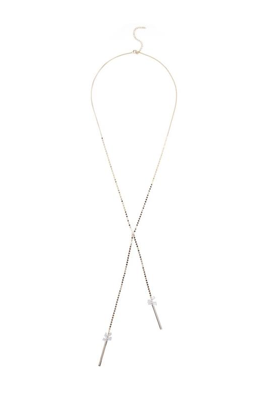 HAYES 双层吊坠水晶项链 4961 商品图1