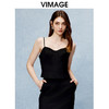 VIMAGE纬漫纪秋冬季新款时尚修身百搭显瘦吊带短上衣V2213836 商品缩略图0