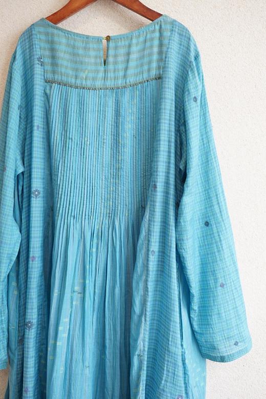 maku湖蓝刺绣连衣裙 商品图1