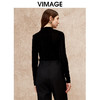 VIMAGE纬漫纪气质立领舒适柔软打底百搭上衣冬新款V2213838 商品缩略图4