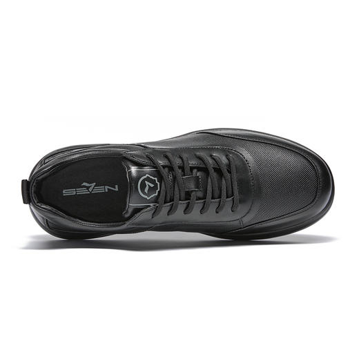 柒牌低帮休闲鞋男2025春夏新品真皮男款时尚百搭潮鞋圆头厚底男鞋128X70150 商品图2