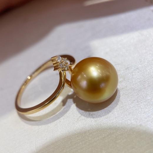 钻石菲律宾金珠戒指 10.9mm 商品图3