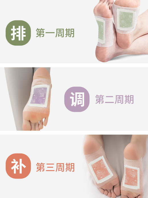 后辰三好艾草足贴调和养肌养护排寒调理睡眠艾灸男女士脚底贴21对 商品图1
