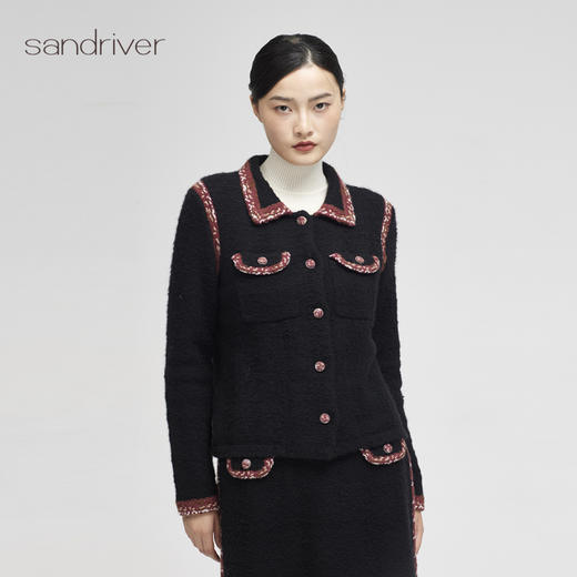 西藏羊绒小香风外套SJF96W230N 商品图2